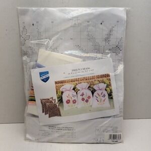 Vervaco Lavender Sachet Cross Stitch Kit Floral Butterfly 3 Pack DIY Craft 2002